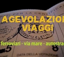 AGEVOLAZIONE TARIFFE VIAGGI PER REFERENDUM DEL 12/06/2022.