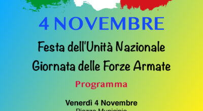 4 NOVEMBRE. Festa dell’Unità nazionale. Giornata delle Forze armate.