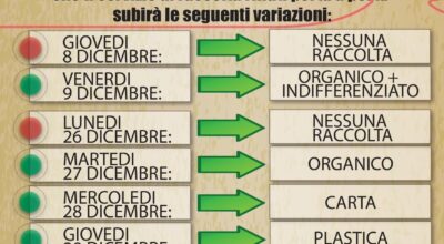 AVVISO VARIAZIONE RACCOLTA RIFIUTI