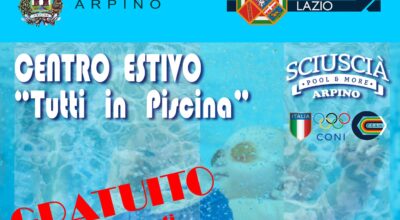 CENTRO ESTIVO GRATUITO “TUTTI IN PISCINA”.