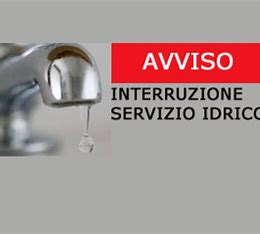 INTERRUZIONE SERVIZIO IDRICO PER MARTEDI’ 30 GENNAIO.