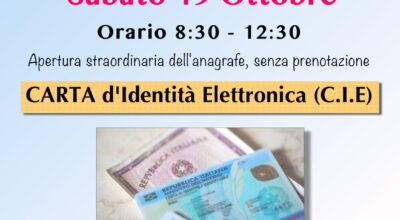 OPEN DAY CARTA D’IDENTITA’ ELETTRONICA.